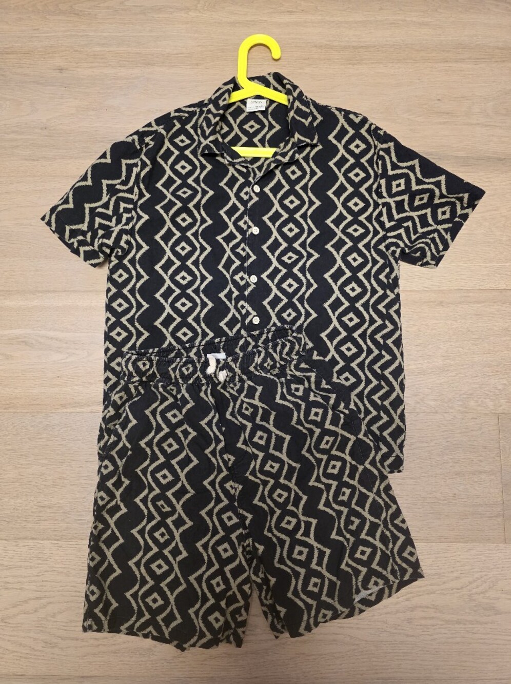 Zara Boys Printed Shirt & Shorts Matching Set Cotton 11 - 12